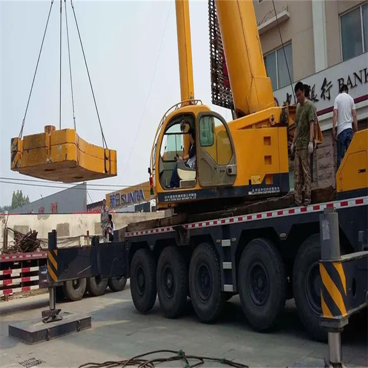 元门乡当地吊车出租|机器吊装|75吨|工厂搬迁服务